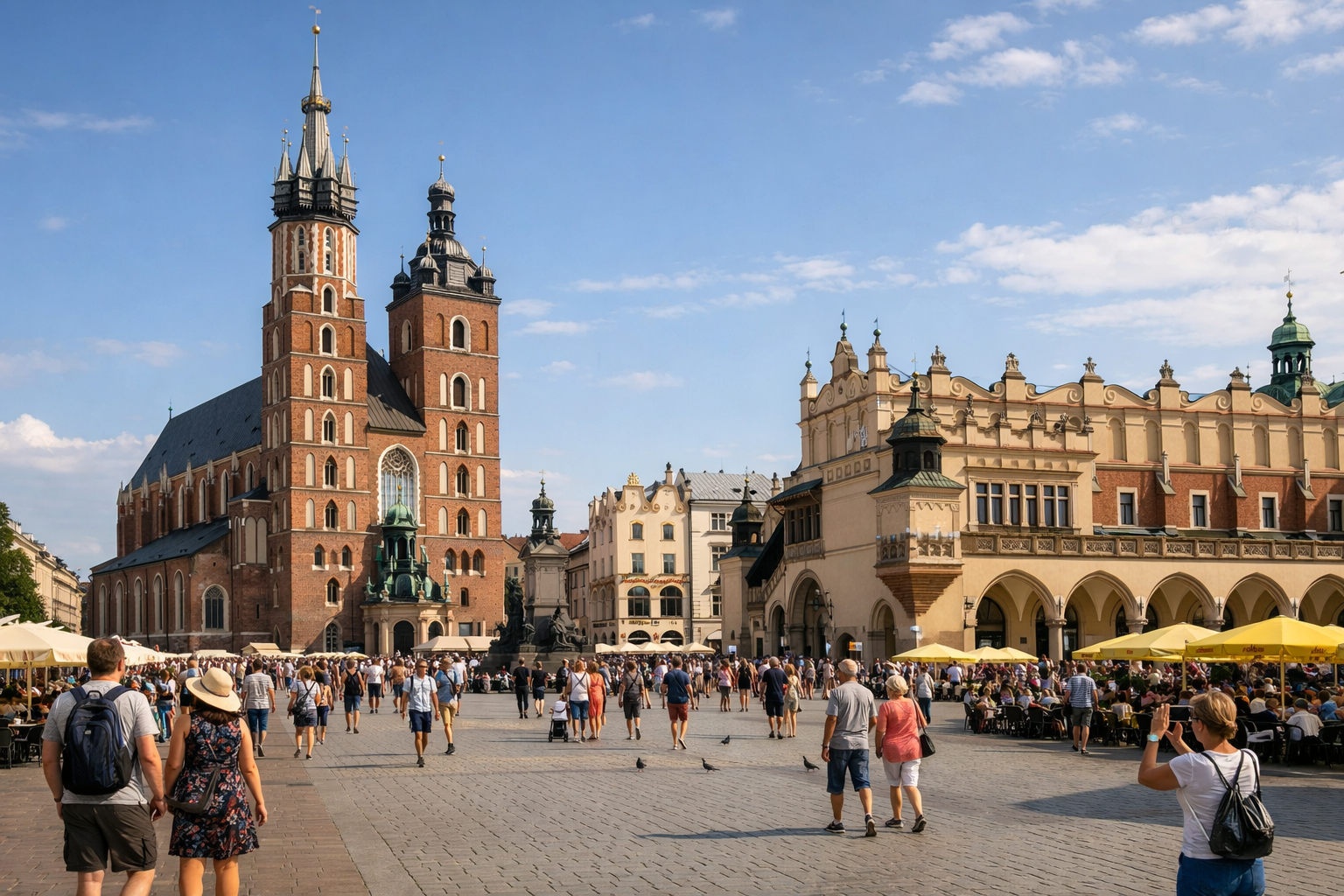 Panorama Krakowa podczas weekendowego pobytu
